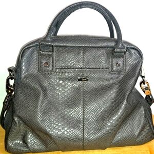 Thirty one Jewel Purse, Gray Snakeskin Print Purse